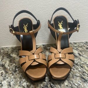 Yves Saint Laurent Tribute Platform Sandals
